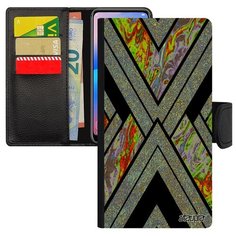 Чехол книжка на смартфон Xiaomi Mi 8, "Х-орнамент" Гора Иллюзия Utaupia