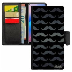 Чехол книжка на смартфон Xiaomi Redmi 6a, "Усы" Месье Utaupia