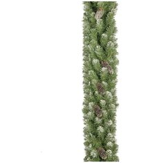 Гирлянда хвойная "снежная королева заснеженная" С шишками 2,7 М D-20 СМ (зелен "Елкиторг" 2827311