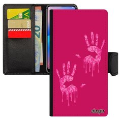 Чехол книжка на смартфон Mi 8, "Отпечаток ладони" Раста Palm Utaupia