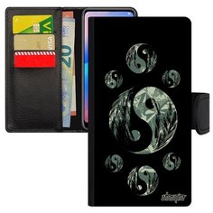 Чехол-книжка на смартфон Mi 8, "Инь и Ян" Гармония Добро и зло Utaupia