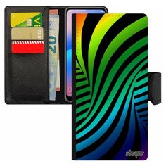 Чехол-книжка на смартфон Redmi 6a, "Иллюзия торнадо" Круговорот Кружение Utaupia