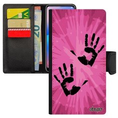 Чехол книжка на смартфон Xiaomi Mi 8, "Отпечаток ладони" Рука Rasta Utaupia