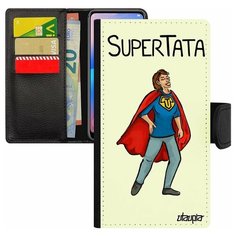 Чехол книжка на смартфон Xiaomi Mi 8 lite, "Супертетя" Герой Семья Utaupia