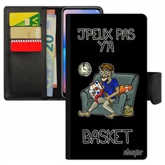 Чехол книжка на смартфон Mi 8 lite, "Не могу - смотрю баскетбол!" Болельщик Шутка Utaupia