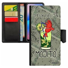 Чехол-книжка на смартфон Xiaomi Redmi 6a, "Не могу - у меня мохито!" Пародия Аперитив Utaupia