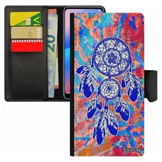 Чехол книжка на смартфон Xiaomi Redmi 6a, "Ловец снов" Этничный Оберег Utaupia