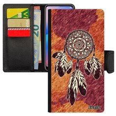 Чехол книжка на смартфон Xiaomi Mi 8, "Ловец снов" Символ Оберег Utaupia