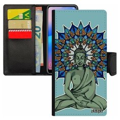 Чехол книжка на смартфон Redmi 6a, "Будда" Buddha Портрет Utaupia