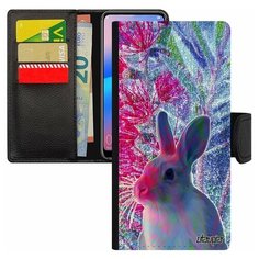 Чехол-книжка на смартфон Xiaomi Redmi 6a, "Кролик" Домашний Пушистый Utaupia