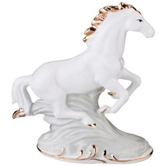 Фигурка декоративная Lefard Лошадь, 149-030, белый, 12,5 х 6 х 14 см