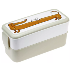 Контейнер для обеда "Такса"(0,5 + 0,5 л) Idea (М Пластика)