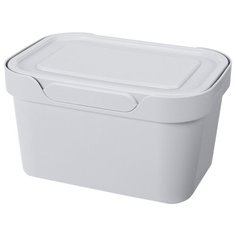 Ящик универс. С крышкой "LUXE" 189*132*110 ММ 1,9 Л (светло- серый) "бытпласт Econova