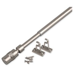 Мини- карниз OLEXDECO«Цилиндр» 60-80 см. Хром матовый