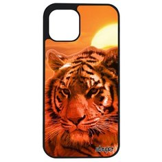 Противоударный чехол на смартфон // Apple iPhone 12 Mini // "Царь тигр" Тайга Свирепый, Utaupia, оранжевый