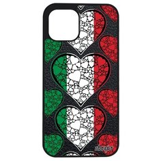 Красивый чехол на смартфон // iPhone 12 Mini // "Флаг Венгрии с сердцем" Любовь Путешествие, Utaupia, цветной