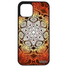 Ударопрочный чехол на смартфон // iPhone 12 Mini // "Мандала" Индийский Буддизм, Utaupia, цветной