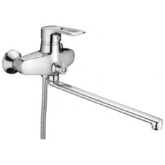 Смеситель для ванны OUTE Материал: латунь, излив поворотный 35 см, керамический картридж 40 mm.