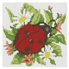 Алмазная мозаика Белоснежка 010- ST- S Божья коровка