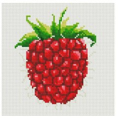 Алмазная мозаика на подрамнике 20х20 см Белоснежка 582- ST- S Малина