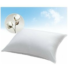 Подушка с окантовкой хлопковая ELITE COTTON 50х70 см (плотность 800г/м2) Le Vele