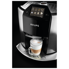 Кофемашина Krups EA907D31 Quattro Force Barista, нержавеющая сталь