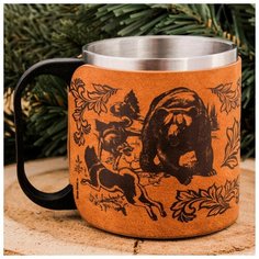 Термокружка Командор Медведь и собаки 200 мл Komandor