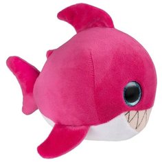 FANCY Игрушка мягкая глазастик акула Цвет Малиновый 22 см
