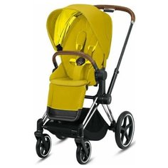 Прогулочная коляска Cybex Priam III Mustard Yellow на шасси Chrome Brown