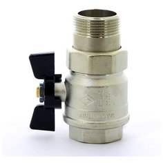 Кран шаровой BUGATTI NEW JERSEY (922) 09220007 американка Н/В Ду-32 (1 1/4") Бабочка черн.