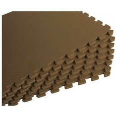 Eco-Cover Мягкий пол универсальный 60*60 см 10 мм коричневый 4 шт