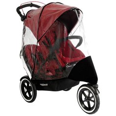 PHIL&TEDS Дождевик для коляски Classic/Navigator/Sport Double прозрачный