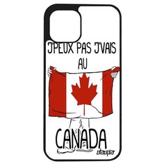 Противоударный чехол на смартфон // Apple iPhone 12 Pro Max // "Еду в Канаду" Государственный Рисунок, Utaupia, белый