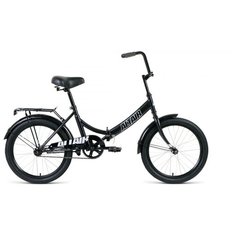 Велосипед городской складной ALTAIR City 20" 14" черный/серый