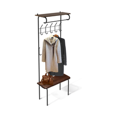 Вешалка напольная SHEFFILTON SHT-HW1-S черный/корич.крокодил/венге