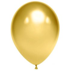 Набор воздушных шариков "Хром Золото" 10 шт. 25 см. Волшебный мир