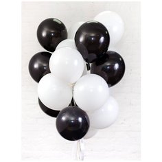 Воздушные шары "Черный/белый" (20 шт. 25 см Волшебный мир