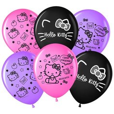 Воздушные шары "Hello Kitty" 7 шт. 30 см. Волшебный мир