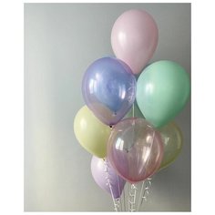 Воздушные шары "Макарунс/Кристалл" (10 шт. 30 см.) Волшебный мир