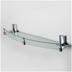 Полка стеклянная с бортиком WasserKRAFT Leine K-5044