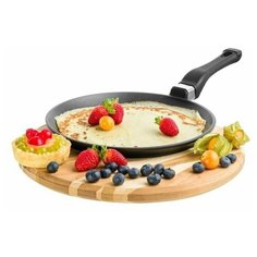 Сковорода блинная 22 см гармония вкуса Elan Gallery Черный оникс, несъёмная ручка