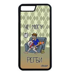 Противоударный чехол на смартфон // Apple iPhone 7 Plus // "Не могу - смотрю регби!" Игра Принт, Utaupia, зеленый