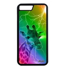 Защитный чехол на смартфон // iPhone 7 Plus // "Жираф" Пятна Животные, Utaupia, цветной