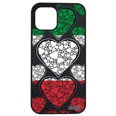 Стильный чехол на смартфон // iPhone 12 Pro Max // "Флаг Италии с сердцем" Дизайн Туризм, Utaupia, цветной