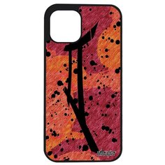 Необычный чехол на смартфон // Apple iPhone 12 Pro Max // "Знак зодиака Близнецы" Астрологический Каллиграфия, Utaupia, оранжевый