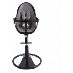 Стульчик + вставка BLOOM Fresco chrome NOIR черный/серая змея E10537 BBSSG