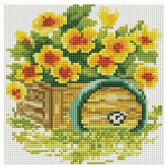 Алмазная мозаика Белоснежка 316- ST- S Настурция