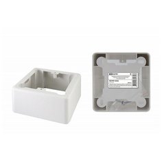 Коробка установочная ОП 85х85х42 мм, 1- местная, подъемная, белая, IP20, инд. штрихкод TDM, цена за 1 шт
