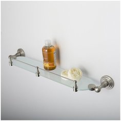 Полка стеклянная с бортиком WasserKRAFT Ammer K-7044