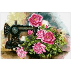 Алмазная мозаика Паутинка Розовое настроение, 45*30 см (ПАУ. М268)